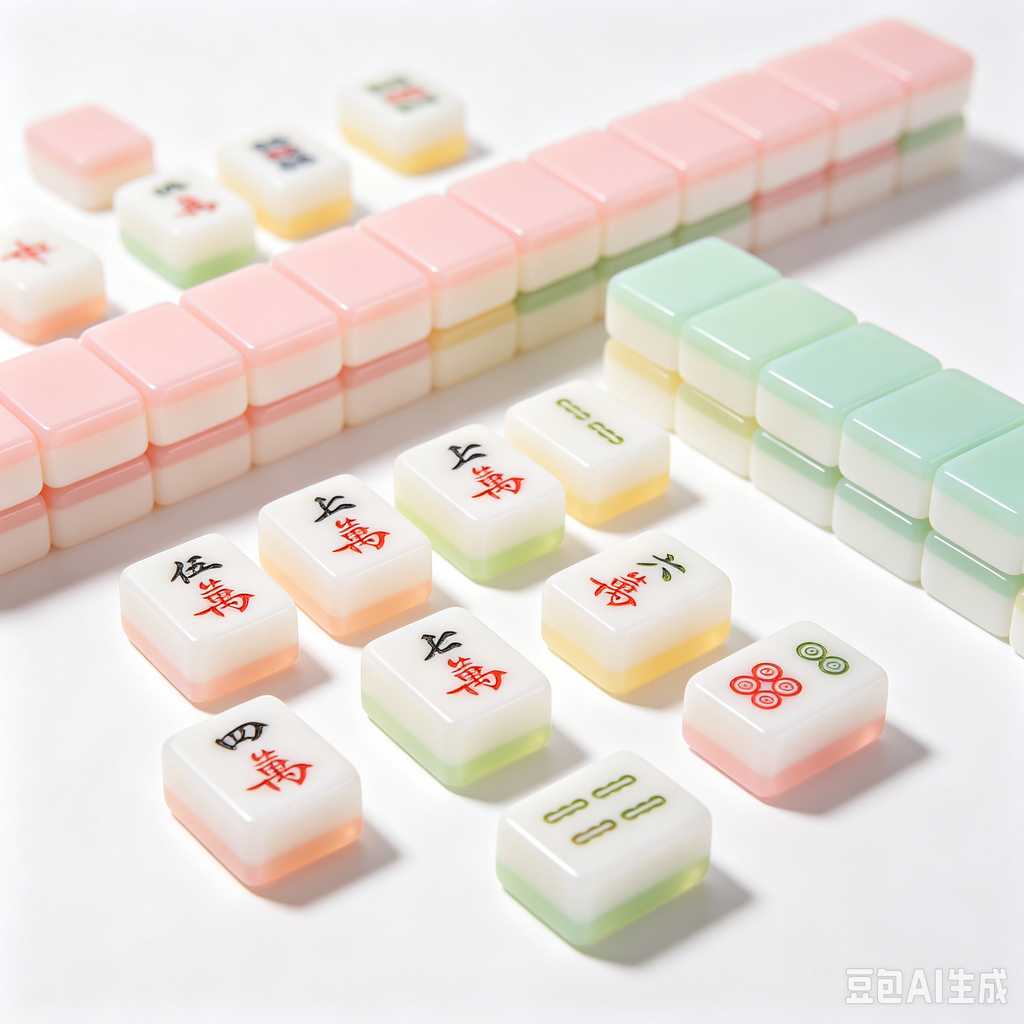 glossy mahjong tiles